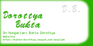 dorottya bukta business card